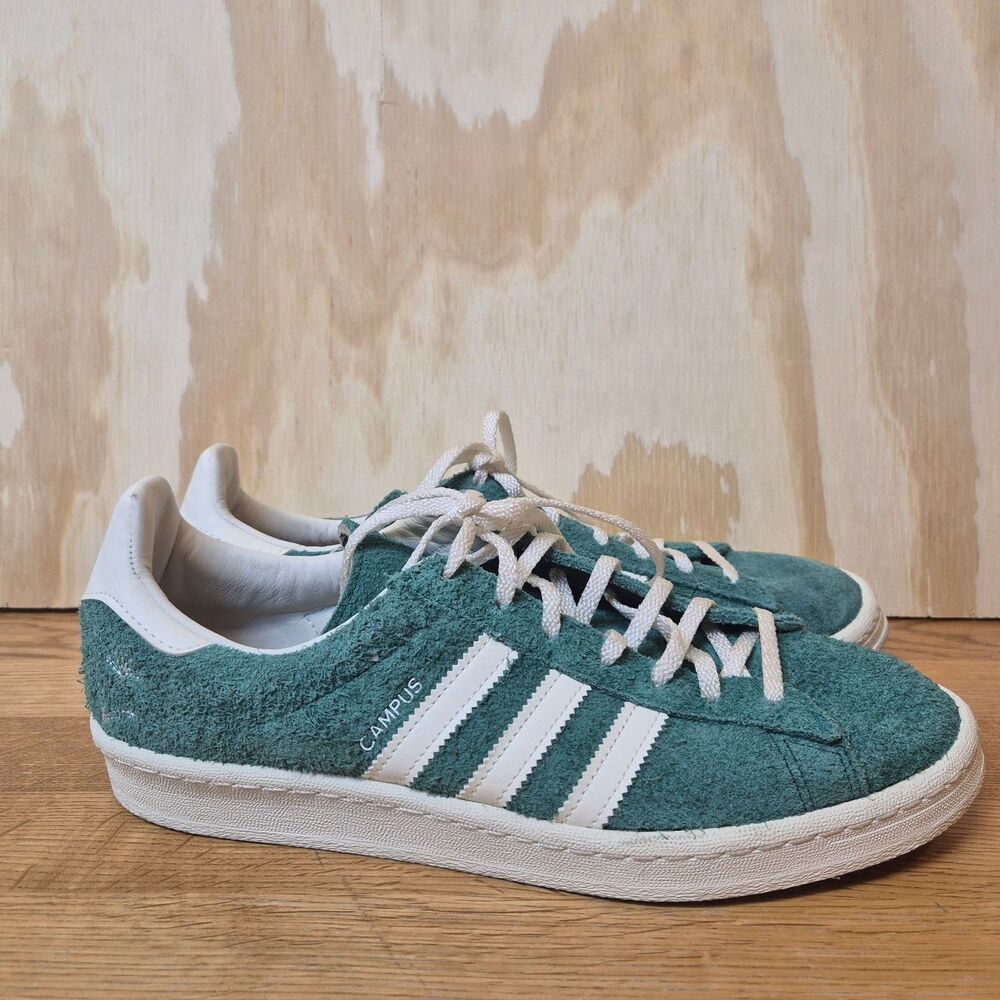 Adidas Campus 80s London Green Suede Sneakers Men's 10.5 Floral New No Box